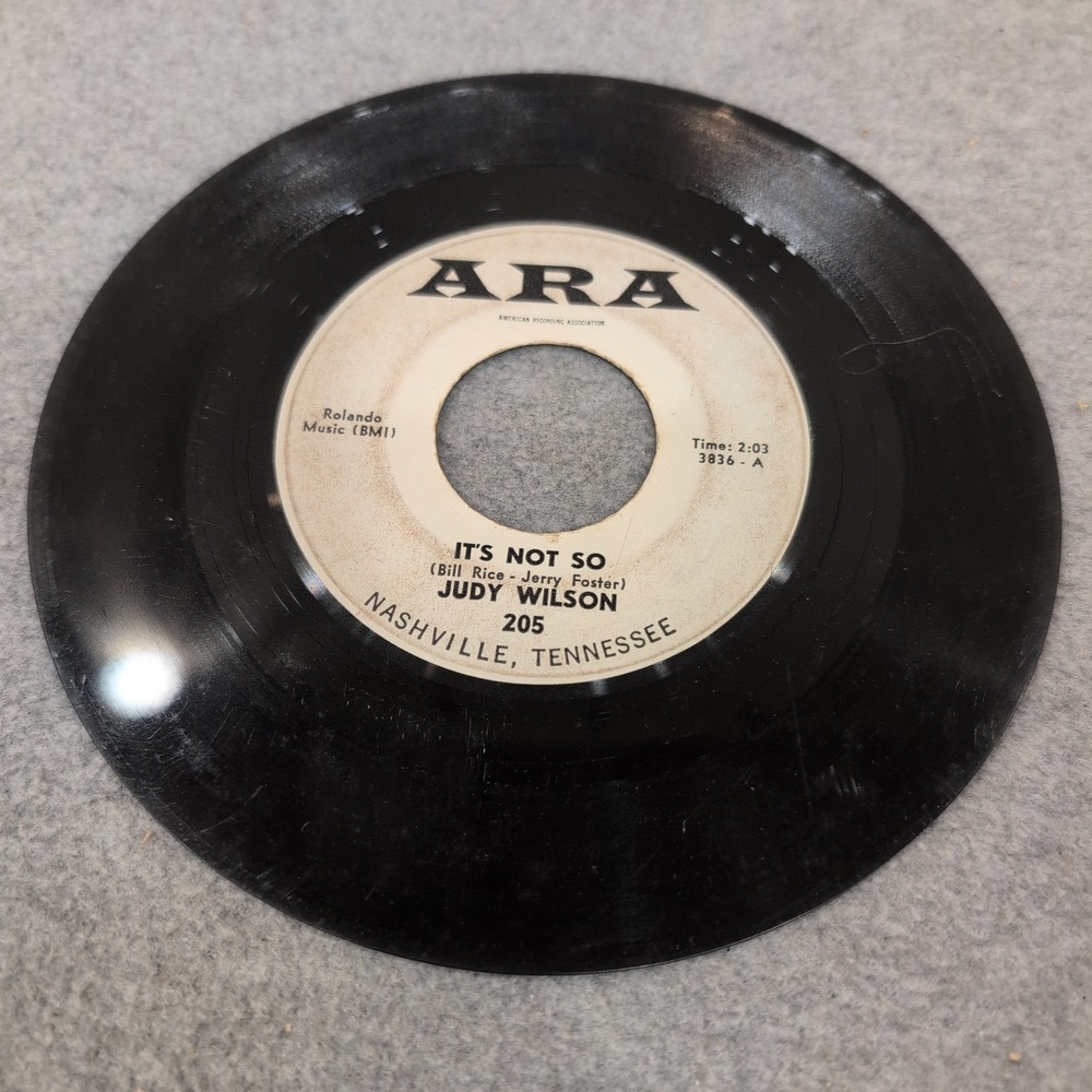 Judy Wilson It's Not So / From My Point of View ARA 205 Nashville 45 RPM Vinyl - Picture 3 of 4